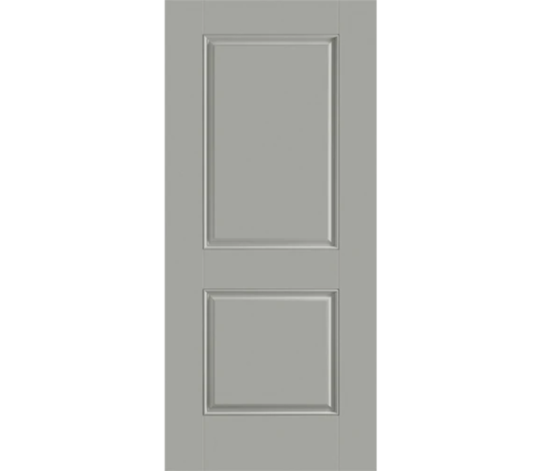 Traverse City Two Panel Square Fiberglass Entry Door